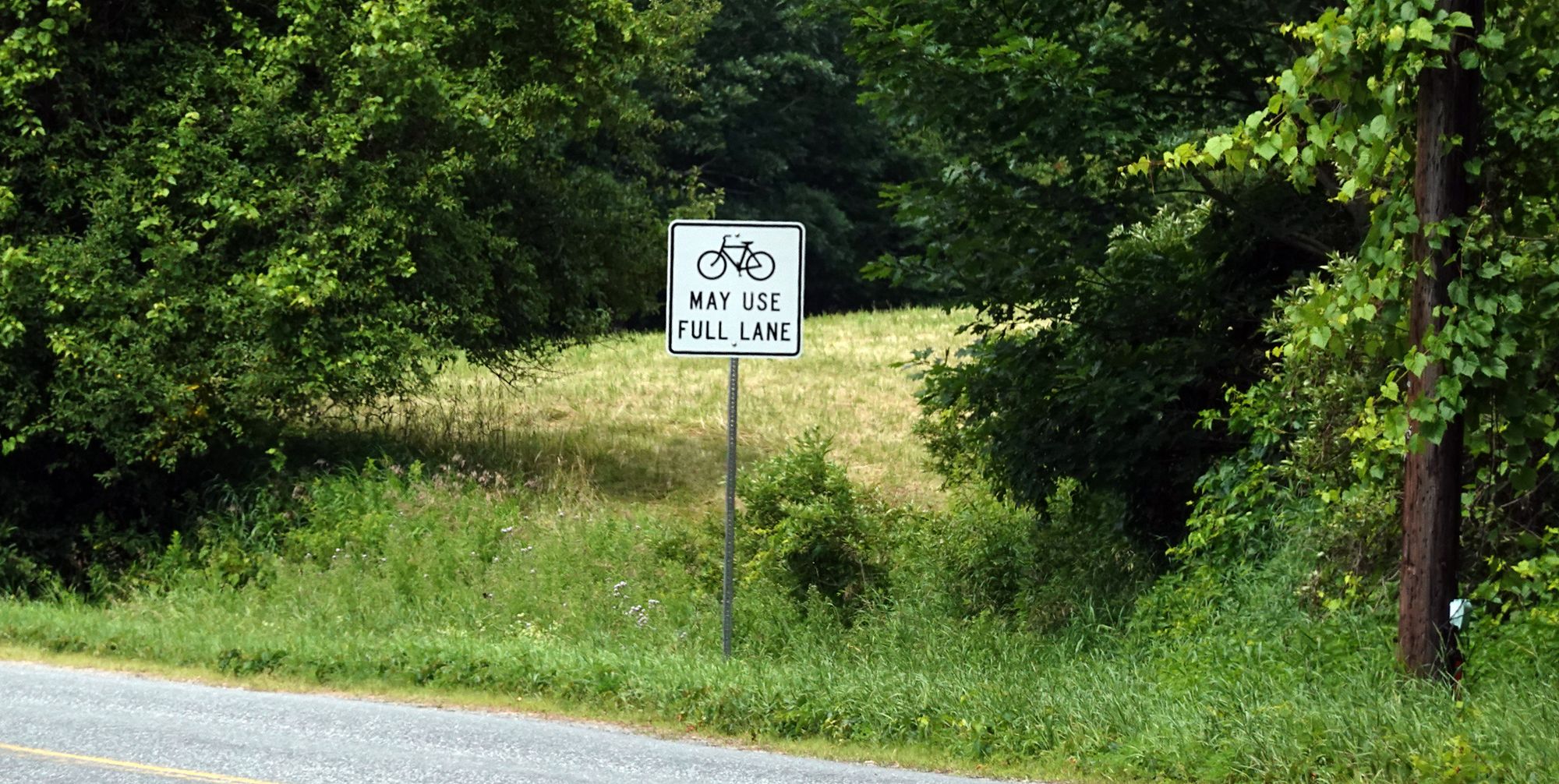 A controversial road sign