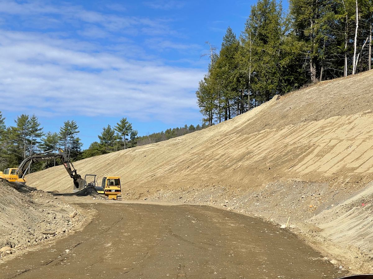 L&M constructs new access to Towle gravel pit via Route 5